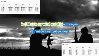 Yellow River (no capo) by Christie play along with scrolling guitar chords and lyrics
