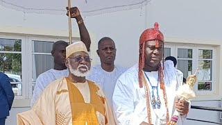 OONI OF IFE HOSTS GENERAL ABDULSALAM ABUBAKAR AT HIS NEW OJAJA PARK IN AKURE