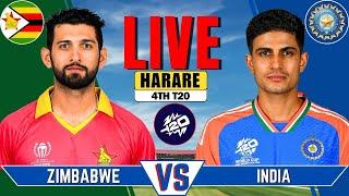 IND vs ZIM Live Match | Live Score & Commentary | INDIA vs ZIMBABWE 4th T20 Live
