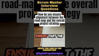 How do you ensure alignment between the road-map and the overall project strategy #scrummaster