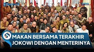 Presiden Jokowi ajak Para Menterinya Makan Siang Bersama Sekaligus Perpisahan Jelang Lengser