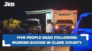 Five people dead following murder-suicide in Clark Co.