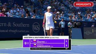 Cincinnati 2023 : Iga Swiatek vs Marketa Vondrousova Highlights  WESTERN & SOUTHERN OPEN 2023 