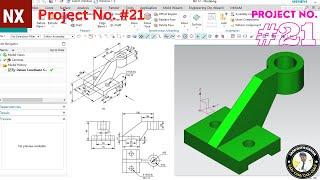 NX CAD // Basic Project #21 // 3D Model Basic Design