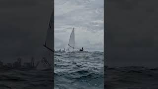 Is this downwind legal? Comment what you think -Wavy downwind sailing #sailing #lasersailing