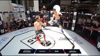 Huge knockdown by spinning backfist | SHOUTOUT Contender Series 1 | Fight 1