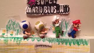 Mario Bros WII Title Screen In K'nex (STOP MOTION REMAKE)