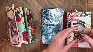 SOLD. Christmas Card Junk Journals