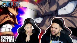 LUFFY VS KAIDO! One Piece Episode 914 And 915 REACTION!!!