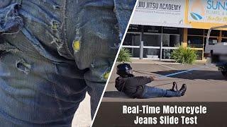 Resurgence Gear Motorcyle Jeans Slide Test | CE AAA Heritage Jeans