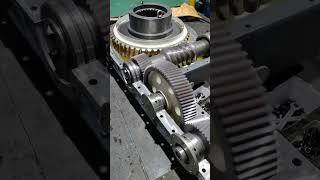 Is this a three stage gear reducer? #gearbox #steelmill #rolling #gear #transmission #NSK #wormgear