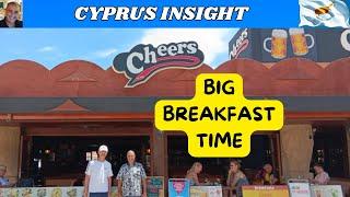 Big Breakfast at Cheers Pub Protaras Cyprus - GREAT VALUE!!