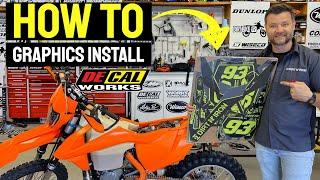 Dirt bike graphics install for beginners