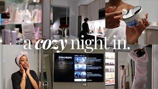 pampered night routine | reset and relax + shower + skincare + healthy habits for a good next day