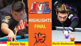 HIGHLIGHTS FINAL | Aloysius Yapp vs Moritz Neuhausen| The International 9-Ball Open