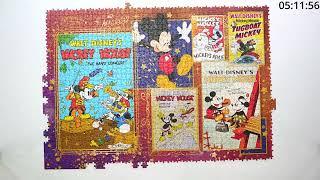 Trefl Puzzle 13500-piece Golden Age of Disney - part 1/9 (Mickey Mouse) - jigsaw puzzle time-lapse