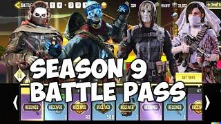 Season 9 Battle Pass | New Ghost Skin & Character Skins | COD Mobile | CODM