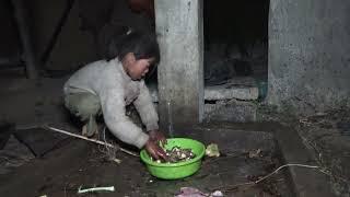 Organic village life || Cooking and eating yams in the village