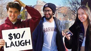 Telling Corny Jokes to Harvard Students...