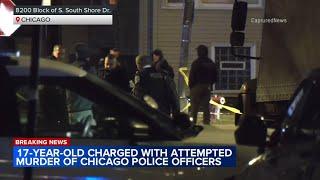 17-year-old charged with attempted murder after firing shots at officers in South Chicago: CPD