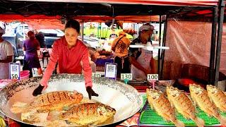 Sold Out in 2 Hours! Asian Chef Fried 300 of Golden Tilapia Fish a Day | Thai Street Food