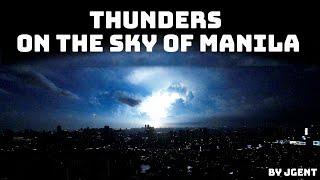 4K) Manila sunset and thunders on the sky by Jgent 제이전트 마닐라 보니파시오 bgc 고층콘도