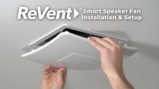 ReVent RVM80 Smart Speaker Fan Installation & Setup Guide