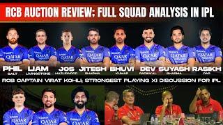 RCB Full Auction Review IPL 2025 | Strongest Playing XI | IPL 2025 MEGA AUCTION