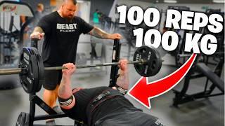 TRAINING WITH THE GYM REAPER | 100KG X 100 REPS!?