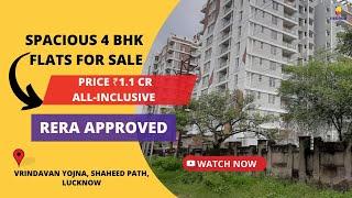 4 BHK Flats For Sale in Vrindavan Yojna, Shaheed Path, Lucknow | +91-7428092718