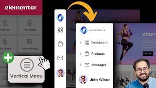 Vertical Slide Out Menu - Elementor