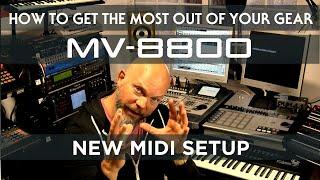 Viewer's question: How is my new MIDI setup with the Roland MV-8800?