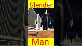 Franklin Fight Slender Man in Indian Bike Driving 3D #gaming #shorts