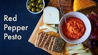 Roasted Red Pepper Pesto Dip | Healthy Snacking | Claus Meyers Rød Mojo | In Carina's Kitchen