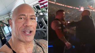 The Rock REACTS To Kevin Owens & Triple H's Altercation After Saturday Night's Main Event