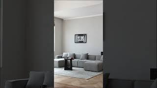 Elevate your space with our sleek sectional #HomeTrends #ModernLiving  #acanva #sofa