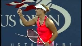 Spectacular Match Point - Kerber vs. Radwanska (US Open 2011 2nd Round)