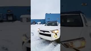 Snow drifting with 5.0 straight pipe 2012 Coyote f150