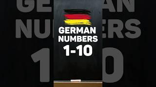 Learn Counting In German Numbers 1-10 for Beginners #germanlesson #learngerman