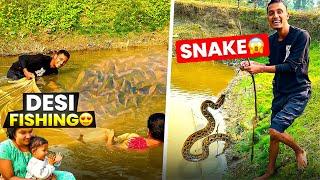 Desi Fishing But Snake Nikal Gaya  - Sonu Vlogs