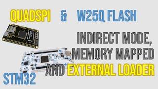 W25Q Flash memories on QuadSPI