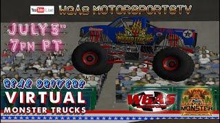 VIRTUAL WEST COAST MONSTER TRUCK SHOOTOUT July 3rd 7PM PT