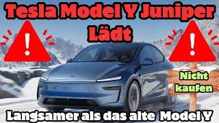  Das gibt's doch nicht: Neues Tesla Model Y Juniper mit LFPlädt langsamer als das aktuelle Model Y