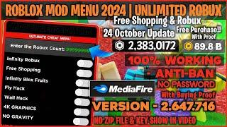 ️ Roblox Mod️  Menu Free Robux and Shopping, Speed,Fly & Unlimited robux antiban 2024!