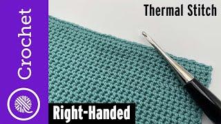 How to Crochet Thermal Stitch easy (strong crochet!)