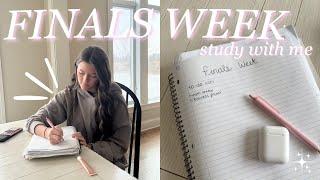 FINALS WEEK *study with me* | tips + motivation