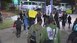 Peaceful protests, turned violent in response to Justin Robinson's death