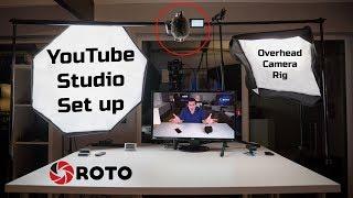 Our YouTube Studio Setup 2019 - Inc. best budget overhead camera rig? (4K)