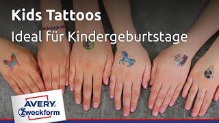 Avery Zweckform Z-Design Kids Tattoos - Ideal für Kindergeburtstage