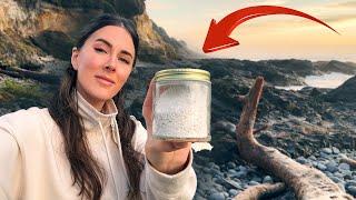 THIS WAS TOO EASY!! Turning OCEAN WATER into SEA SALT #cooking #pacific #salt